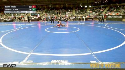 61 lbs Consi Of 8 #1 - Elijah Kroll, Raw Wrestling Club vs Garrett Doyle, Cowboy Wrestling Club