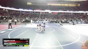 II-116 lbs Champ. Round 2 - Brock Frederick, South Jefferson vs Braiden Salter, Wayne