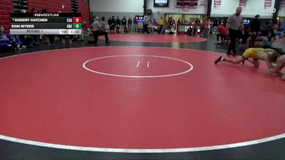 150 lbs Round 1 - Robert Hatcher, Clear Creek-Amana vs Sam Myers, CR Kennedy