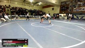 285 lbs Cons. Round 3 - Adam Valdez, Centennial Corona vs Conner Kendrick, Rim Of The World