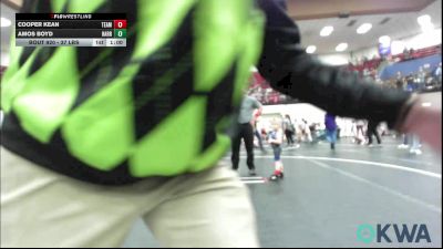 37 lbs Consi Of 8 #2 - Amos Boyd, Harrah vs Cooper Kean, Team Worx Wrestling Club