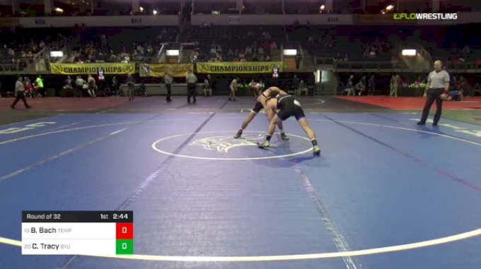 133 lbs Round of 32 - Brandon Bach, Temple vs Colton Tracy, Brigham Young