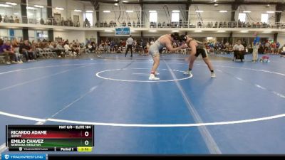 Elite 184 lbs Cons. Round 2 - Emilio Chavez, Nebraska Wesleyan vs Ricardo Adame, Quincy