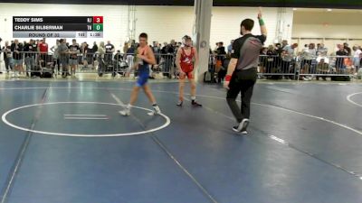105 lbs Round Of 32 - Teddy Sims, NJ vs Charlie Silberman, TN
