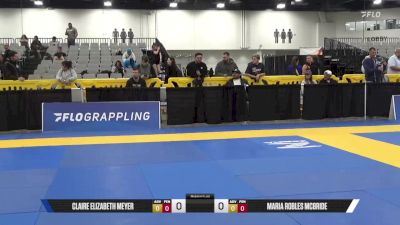 Maria Robles McBride vs Claire Elizabeth Meyer 2025 World IBJJF Jiu-Jitsu No-Gi Championship