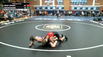 113 lbs Cons. Round 2 - Sawyer Richins, Lehi vs Grady Johnson, Uintah