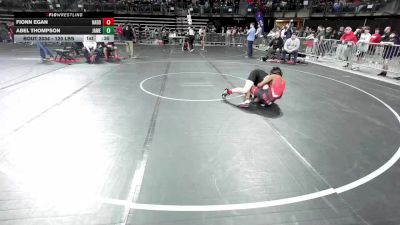 120 lbs Round Of 32 - Fionn Egan, Haddonfield vs Abel Thompson, Jamesburg