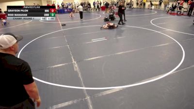 10U - 71 lbs Champ. Round 1 - Reid Manahan, Chatfield Wrestling vs Grayson Pilon, Monticello Wrestling Club