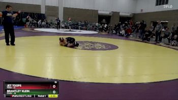 115 lbs Placement (4 Team) - Brantley Klein, F/MCC vs Jet Toops, Pierz