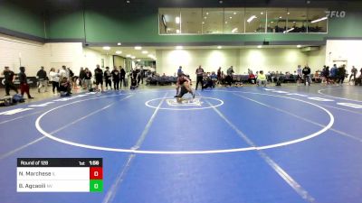 126 lbs Round Of 128 - Nicholas Marchese, IL vs Brenden Agcaoili, NV