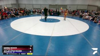 144 lbs 4th Wrestleback (16 Team) - Amitria McNack, Missouri Ice vs Skylar Little Soldier, Minnesota Blue