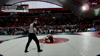 4A 120 lbs Quarterfinal - Colt Thompson, Snake River vs Kai Christiansen, American Falls