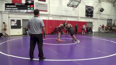 285 lbs Champ. Round 1 - Dib Sawaya, Mt. Sac vs Joseph Chavez, Rio Hondo College