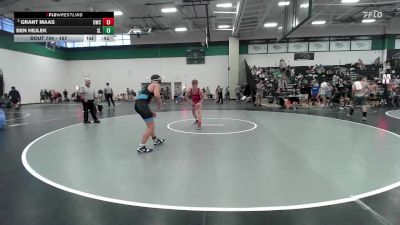 157 lbs Cons. Round 5 - Grant Maas, UWC vs Ben Hejlek, St. Louis