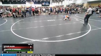 67 lbs Champ. Round 1 - Grayson Schroeder, MN vs Wyler Allen, OK