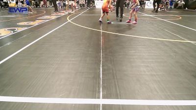 46 lbs Quarterfinal - Reagan Garland, Berryhill Wrestling Club vs Evelyn Shimonek, Pawhuska Elks Takedown