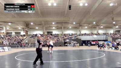 A 285 lbs 1st Place Match - Jonathan Davis, Soddy Daisy High School vs Brayden Vance, David Crockett High School