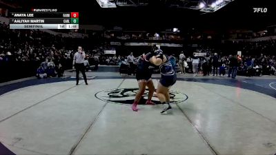 Girls 235 lbs Semifinal - Anaya Lee, Farmington vs Aaliyah Martin, Carlsbad