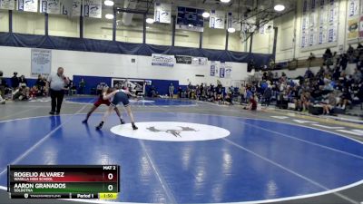 112 lbs Semifinal - Rogelio Alvarez, Wasilla High School vs Aaron Granados, Soldotna