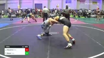 132 lbs Consi Of 8 #2 - Joey Navarro, Brawley Wildcats vs Trey Geyer, Cedaredge WC