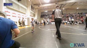 46 lbs 2nd Place - Lucien Dohn, Skiatook Youth Wrestling vs Nash Leisinger, Choctaw Ironman Youth Wrestling