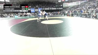 Boys 4A 285 lbs Semifinal - Derek Colman-Brusa, Kennedy Catholic vs Connor Aney, Glacier Peak