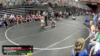 50 lbs Round 4 (6 Team) - Beckam Nieman-Bard, Nebraska Blue vs Mattix Borden, Team Oregon