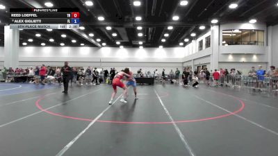 132 lbs 5th Place Match - Reed Loeffel, TN vs Alex Giglietti, FL