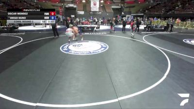125 kg Cons. Round 2 - Oscar Mendez, Panther Wrestling vs Diego Nuno, Hanford High School Wrestling