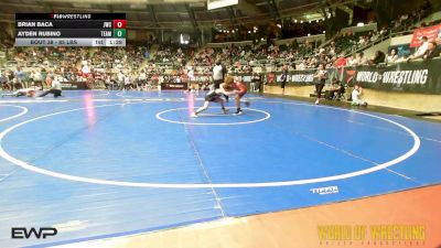 85 lbs Round Of 32 - Brian Baca, Juggernaut Wrestling Club vs Ayden Rubino, Team Barracuda