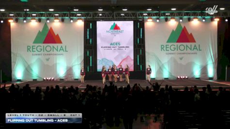 Flipping Out Tumbling - Aces [2026 L1 Youth - D2 - Small - B Day 1] 2026 The Northeast Regional Summit