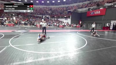 66 lbs Cons. Round 4 - Ty Collins, Campbellsport vs Michael Terry, Crandon