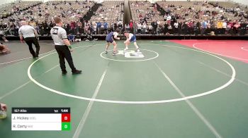 157-A lbs Quarterfinal - Jake Hickey, Delaware Club Wrestling vs Ryan Carty, Mat Return