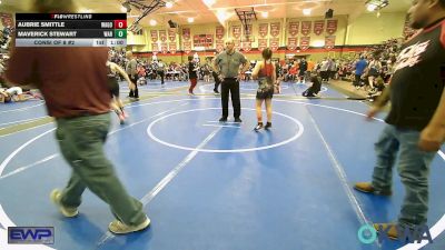 100 lbs Consi Of 8 #2 - Aubrie Smittle, Wagoner Takedown Club vs Maverick Stewart, Warner Eagles Youth Wrestling