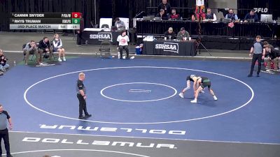3rd Place Match - Cannin Snyder, Philip/Kadoka Area/Wall vs Rhys Truman, Kimball/White Lake/Platte-Geddes