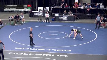 3rd Place Match - Cannin Snyder, Philip/Kadoka Area/Wall vs Rhys Truman, Kimball/White Lake/Platte-Geddes