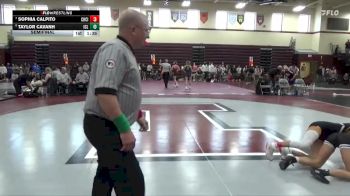 105 lbs Semifinal - Taylor Cavanh, Iowa City Liberty vs Sophia Calpito, Charles City