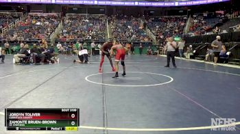 3A 150 lbs Quarterfinal - Jordyn Toliver, Currituck County vs Zamonte Bruen-Brown, St. Stephens