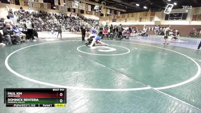 175 lbs Cons. Round 4 - Dominick Renteria, Murrieta Valley vs Paul Kim, John Glenn