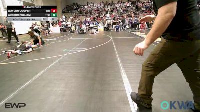 58 lbs Round Of 16 - Waylon Cooper, Sperry Wrestling Club vs Weston Pulliam, Team Tulsa Wrestling Club