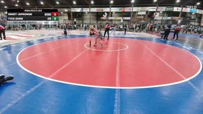 105 lbs 1st Place Match - Renzy LeProwse, Mine Yard Dogs Wrestling Club vs Tyce Dunn, Sturgis Youth Wrestling