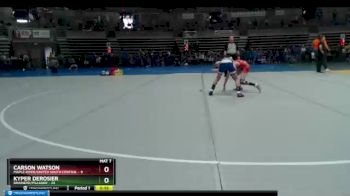 75 lbs Quarterfinals (8 Team) - Kyper DeRosier, Brainerd/Pillager vs Carson Watson, Maple River/United South Central