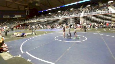 80 lbs Quarterfinal - Quinn Cisneros, Gladiator Wrestling Academy vs Emery McQuillen, Victory WC Loveland