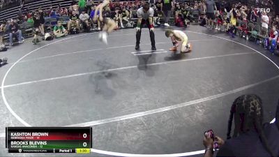 75 lbs Round 5 (6 Team) - Brooks Blevins, Kansas Anaconda vs Kashton Brown, Nebraska Maize