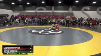 100 lbs Round 3 (8 Team) - Lucas Christopher, Short Time vs Drake Sheffield, Minions Black (GA)