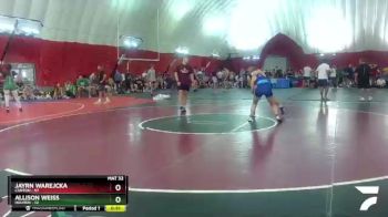 124-126 lbs Round 1 - Jayrn Warejcka, Canton vs Allison Weiss, Holmen