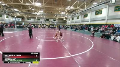 60 lbs Semifinal - Maximus Aldana, Madison vs Kasen Asay, Gorilla Wrestling Club, Inc.