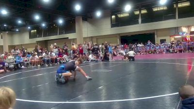 100 lbs Round 3 (6 Team) - Wyatt Burgett, Ironclad Koncrete Kids vs Braden Forestier, Team Misfits