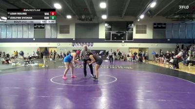 190 lbs Cons. Round 2 - Leah Roling, Wahlert Catholic vs Joslynn Dvorak, Waterloo West