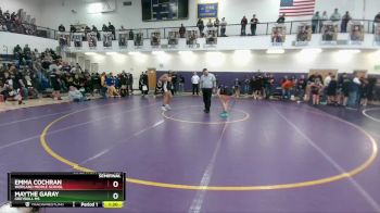 126 lbs Semifinal - Emma Cochran, Worland Middle School vs Maythe Garay, Greybull MS